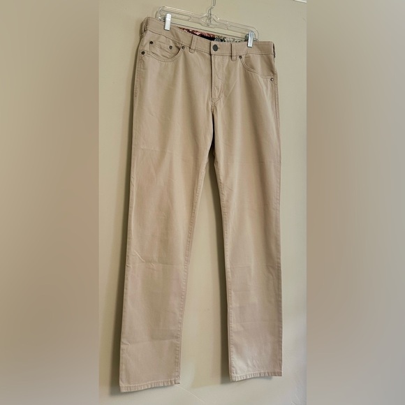 Atelier Gardeur NEVIO-8 Pants Mens 35/34 Regular Fit Beige Printed Lining - Picture 1 of 16
